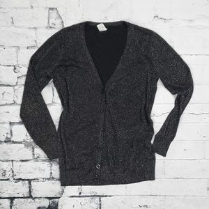 Gold and Black Glittered Cardigan